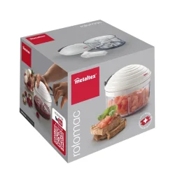 Hachoir manuel multiusage transparent couvercle blanc 500 ml