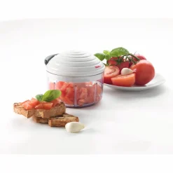 Hachoir manuel multiusage transparent couvercle blanc 500 ml