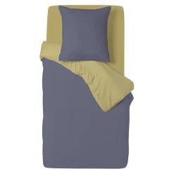 Housse couette 140x200cm + drap housse 90x190cm - 3 coloris