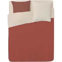 Housse couette 260x240cm + drap housse 140x190cm - 3 coloris