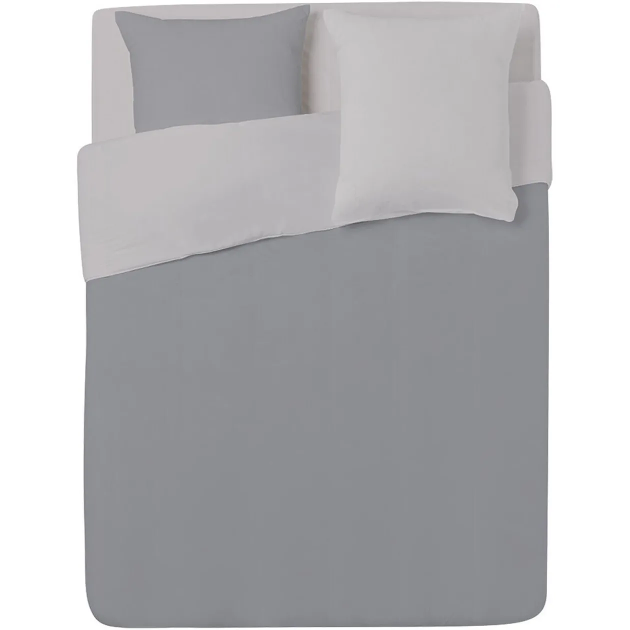 Housse couette 260x240cm + drap housse 140x190cm - 3 coloris