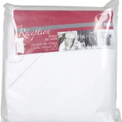 Housse de chaise blanche x8