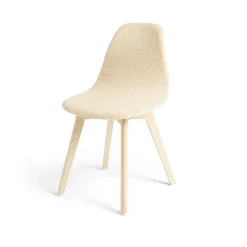 Housse de chaise en tissu bouclette extensible 4 couleurs unies