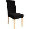 Housse de chaise extensible noire