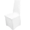 Housse de chaise extensible blanche