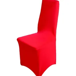Housse de chaise extensible rouge