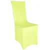 Housse de chaise extensible vert anis uni