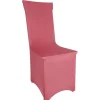 Housse de chaise extensible rose fuchsia uni