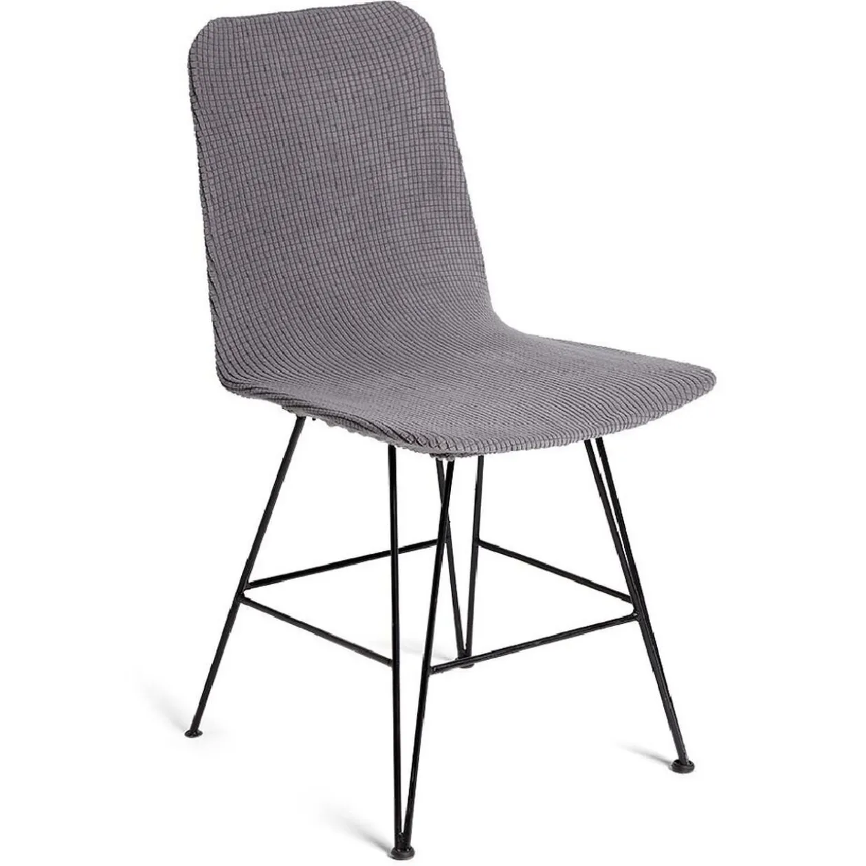 Housse de chaise longue extensible grise L44xP39XH91cm