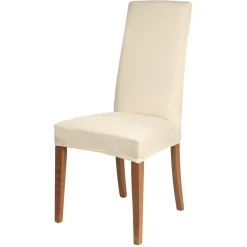 Housse de chaise microfibre extensible taupe