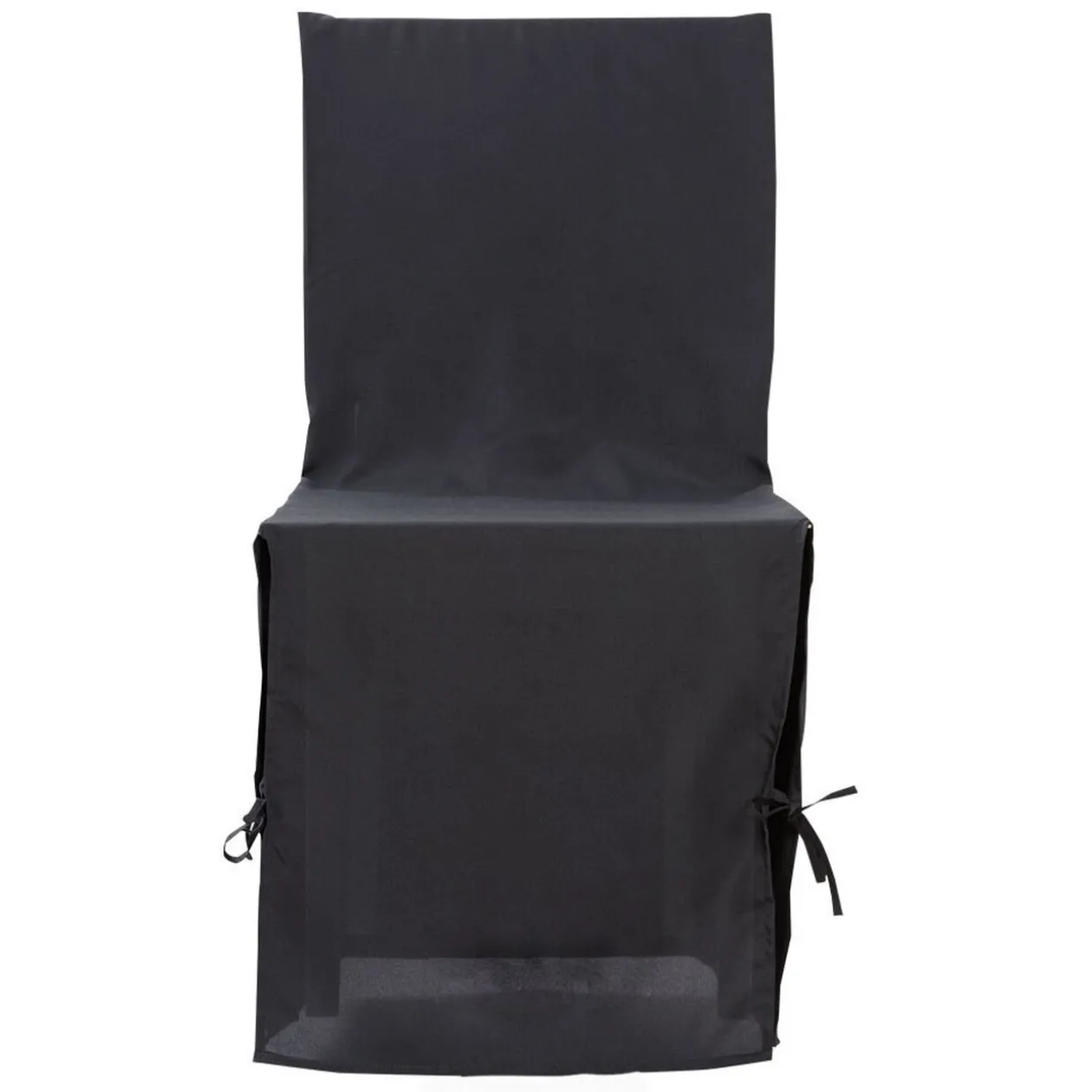 Housse de chaise noire à nouettes