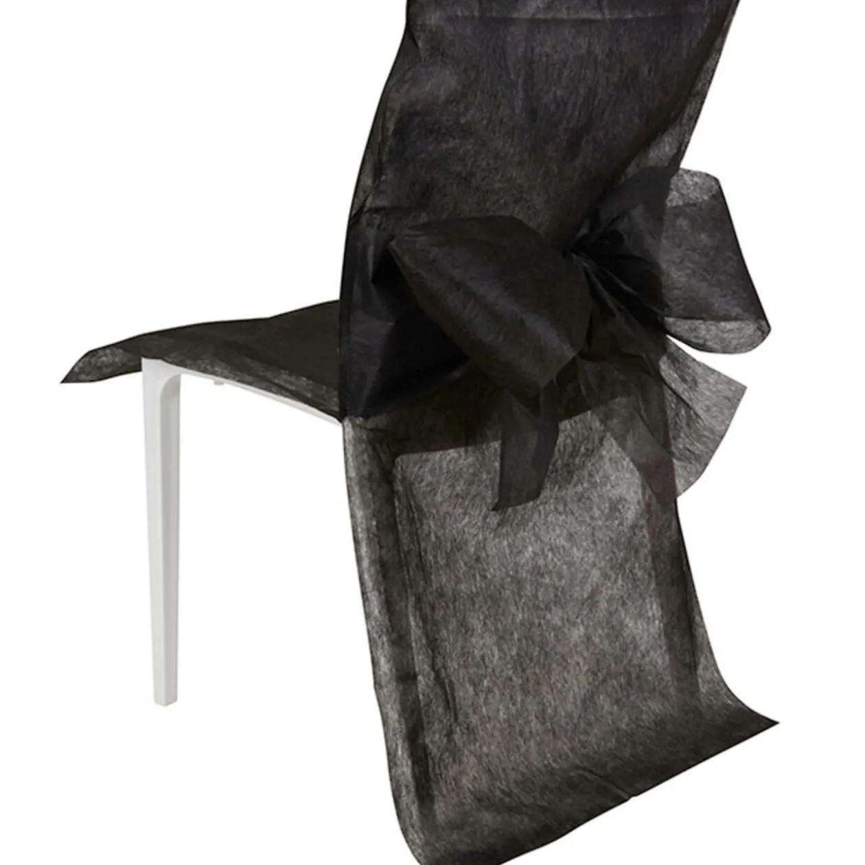 Housse de chaise noire x4