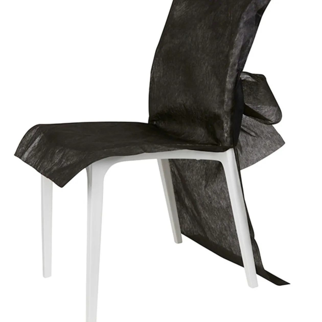 Housse de chaise noire x4