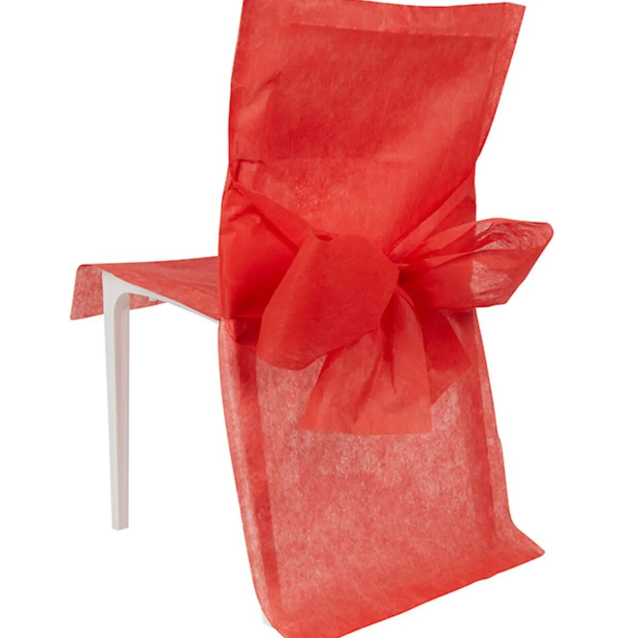 Housse de chaise rouge x4
