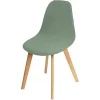 Housse de chaise scandinave extensible verte 45x40xH45cm