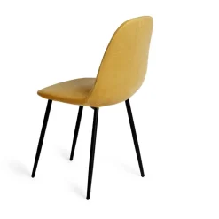 Housse de chaise velours extensible orange L45xP40xH45cm