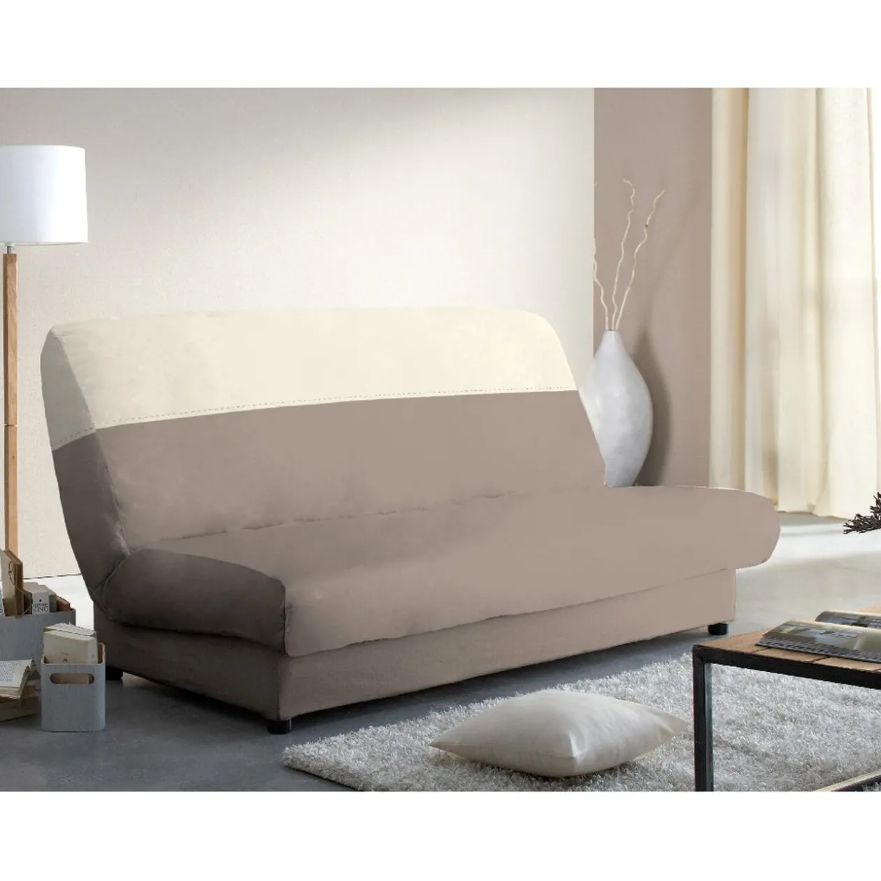 Housse de clic-clac bicolore