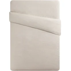 Housse de couette beige blanc 220x240 cm imprimé croix