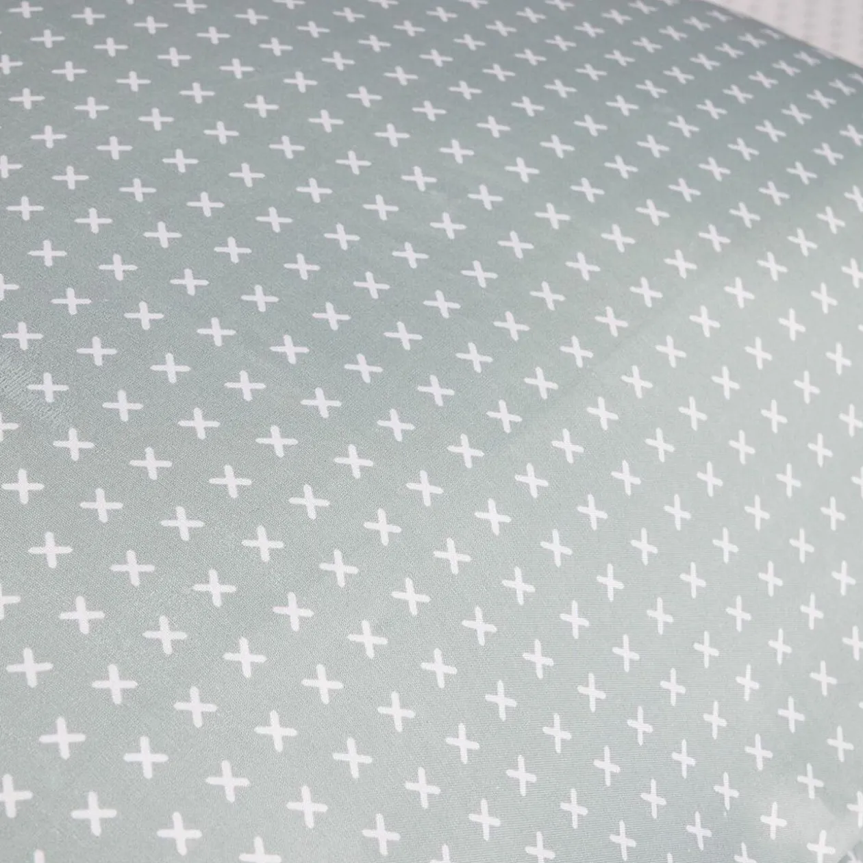 Housse de couette gris blanc 220x240 cm imprimé croix