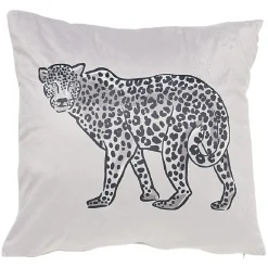 Housse de coussin carré design animaux x2