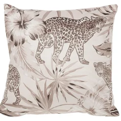 Housse de coussin carré design animaux x2