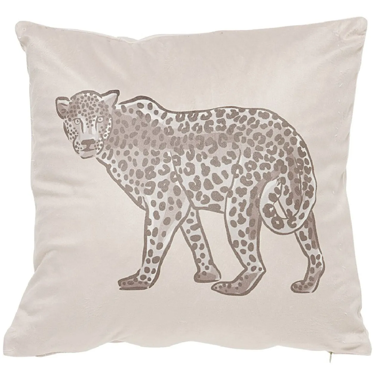 Housse de coussin carré design animaux x2