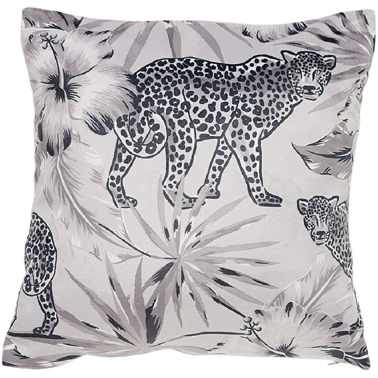 Housse de coussin carré design animaux x2