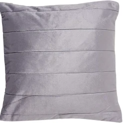 Housse de coussin carré uni brillant x2