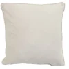 Housse de coussin carrée en velours beige
