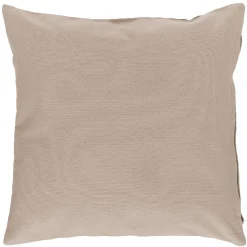 Housse de coussin carrée uni taupe