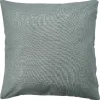 Housse de coussin carrée unie vert d'eau
