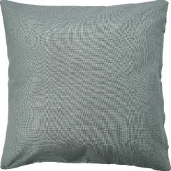 Housse de coussin carrée unie vert d'eau