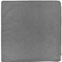 Housse de coussin carrée uni gris