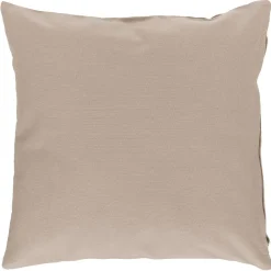 Housse de coussin carrée uni taupe