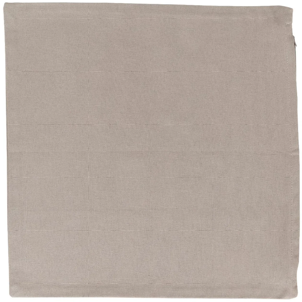 Housse de coussin carrée uni taupe