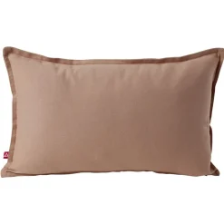 Housse de coussin coton Panama 30x50cm vieux rose