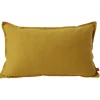 Housse de coussin coton Panama 30x50cm jaune