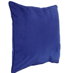 Housse de coussin en velours bleu nuit