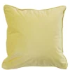 Housse de coussin en velours jaune moutarde
