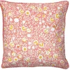 Housse de coussin fleur jaune rose collection Dolce Vita