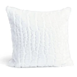 Housse de coussin gaufré 40x40cm polyester 280g/m² - 3 coloris
