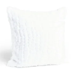 Housse de coussin gaufré 40x40cm polyester 280g/m² - 3 coloris