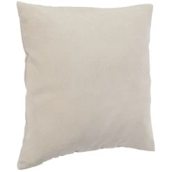 Housse de coussin imitation velours 40x40cm beige