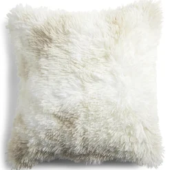 Housse de coussin imitation fourrure polyester Color by Time 45x45cm - 3 modèles