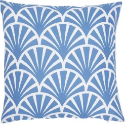 Housse de coussin motif imprimé plume de paon