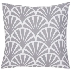 Housse de coussin motif imprimé plume de paon
