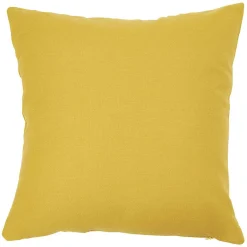 Housse de coussin moutarde 40 x 40 cm