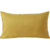 Housse de coussin polyester 30x50cm jaune