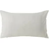 Housse de coussin polyester 30x50cm blanc