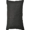 Housse de coussin rectangulaire gris